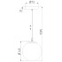 Уличный подвесной светильник Elektrostandard Sfera 4690389187902 a061032 Уличный подвесной светильник Elektrostandard Sfera 4690389187902 a061032