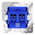 Розетка акустическая Voltum S70 VLS060301 (белый глянцевый)