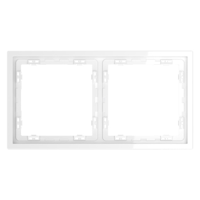 Рамка на 2 поста Voltum S70 VLS100201 (белый глянцевый) Рамка на 2 поста Voltum S70 VLS100201 (белый глянцевый)