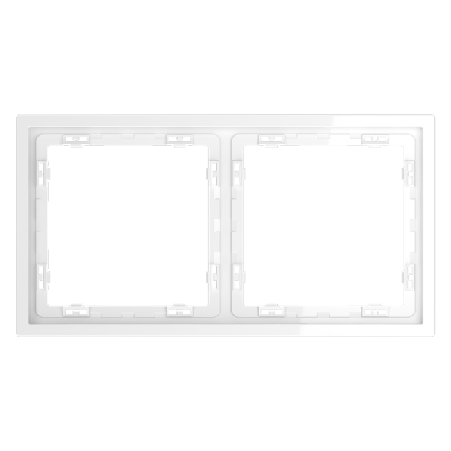 Рамка на 2 поста Voltum S70 VLS100201 (белый глянцевый) Рамка на 2 поста Voltum S70 VLS100201 (белый глянцевый)