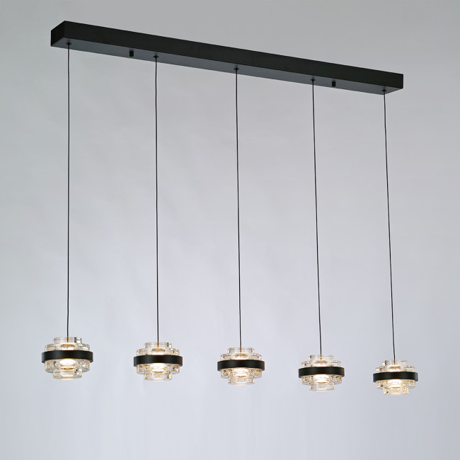 Подвесная люстра Delight Collection Indiana MD22030002-5B black/clear Подвесная люстра Delight Collection Indiana MD22030002-5B black/clear