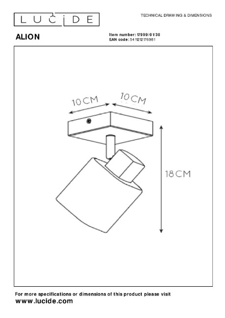 Спот Lucide Alion 17999/01/30 Спот Lucide Alion 17999/01/30