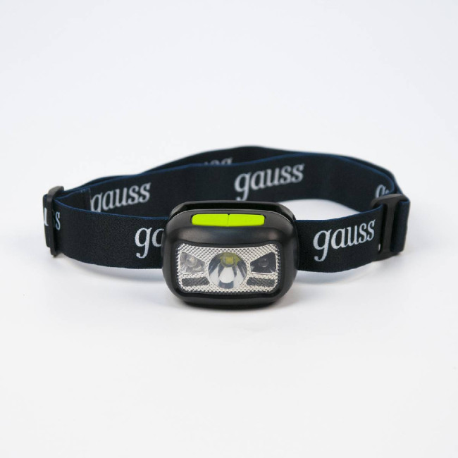 Налобный светодиодный фонарь Gauss аккумуляторный 40х60 220 лм GF402 Налобный светодиодный фонарь Gauss аккумуляторный 40х60 220 лм GF402