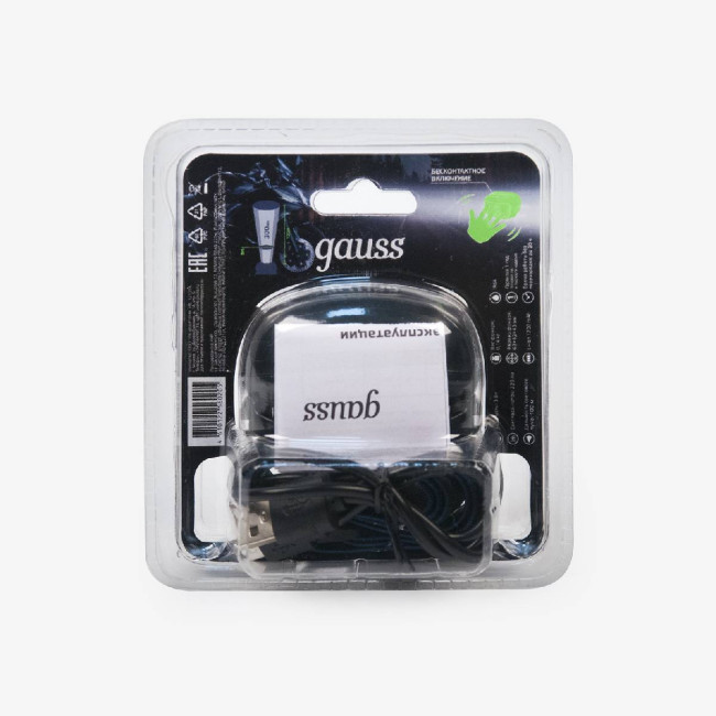 Налобный светодиодный фонарь Gauss аккумуляторный 40х60 220 лм GF402 Налобный светодиодный фонарь Gauss аккумуляторный 40х60 220 лм GF402