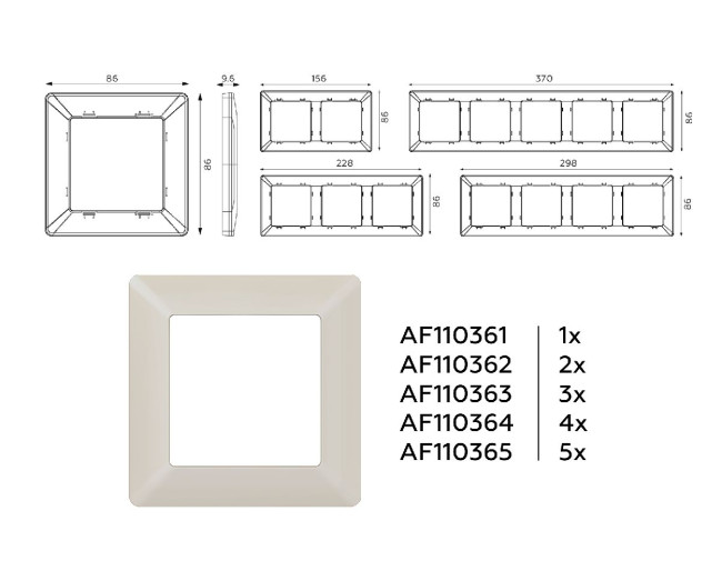 Рамка трехместная Ambrella Volt Line AF110363 Рамка трехместная Ambrella Volt Line AF110363