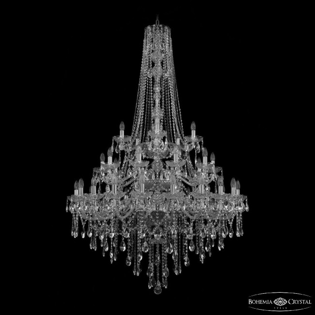 Подвесная люстра Bohemia Ivele Crystal 1415/20+10+5/400/h-182/3d Ni Подвесная люстра Bohemia Ivele Crystal 1415/20+10+5/400/h-182/3d Ni