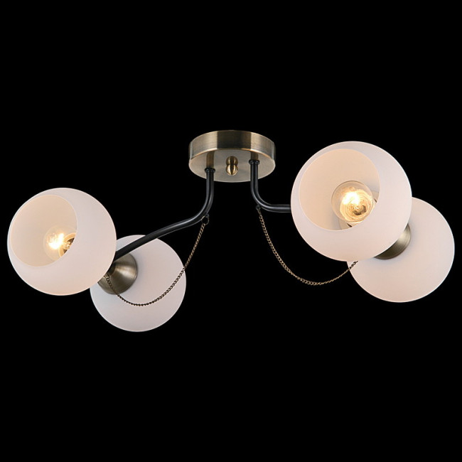 Потолочная люстра Illumico IL0035-4CSQ-79 BK AB Потолочная люстра Illumico IL0035-4CSQ-79 BK AB