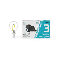 Лампа светодиодная Gauss Filament E14 7W 4100K 105901207T Лампа светодиодная Gauss Filament E14 7W 4100K 105901207T