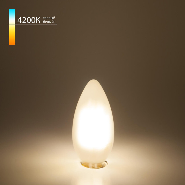 Лампа светодиодная филаментная Elektrostandard E14 7W 4200K матовая 4690389041419 Лампа светодиодная филаментная Elektrostandard E14 7W 4200K матовая 4690389041419
