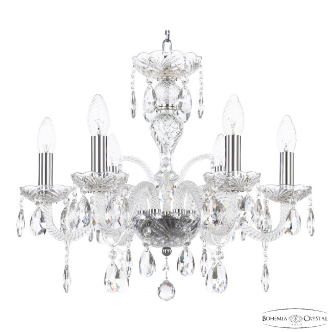 Подвесная люстра Bohemia Ivele Crystal 118/6/165 Ni Подвесная люстра Bohemia Ivele Crystal 118/6/165 Ni