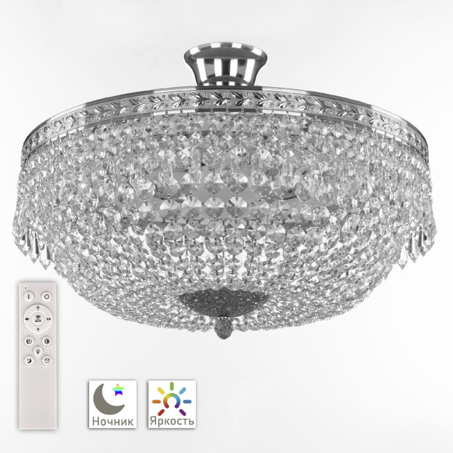 Потолочная люстра Bohemia Ivele Crystal 19011/45IV/LED-DIM Ni Потолочная люстра Bohemia Ivele Crystal 19011/45IV/LED-DIM Ni