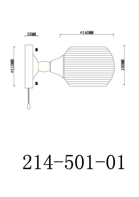 Бра Velante 214-501-01