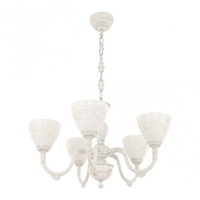 Подвесная люстра Arte Milano 347837/5 WT+SL Подвесная люстра Arte Milano 347837/5 WT+SL