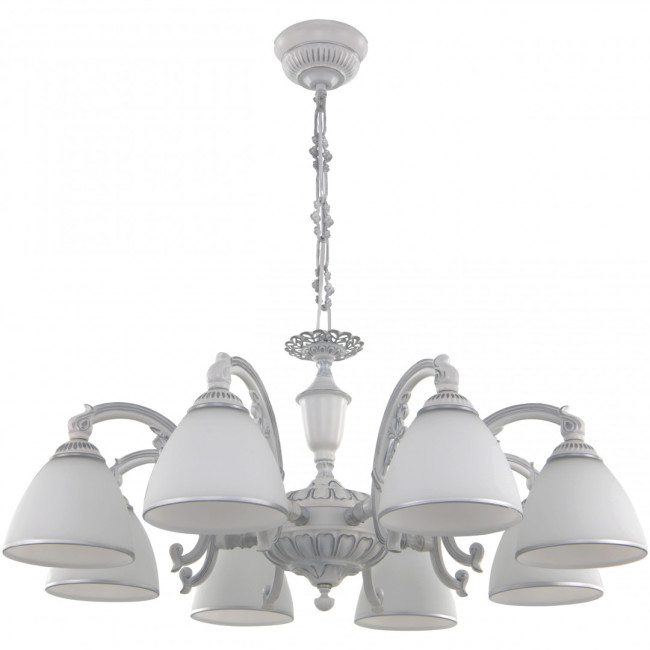 Подвесная люстра Arte Milano 341837/8 WT+SL Подвесная люстра Arte Milano 341837/8 WT+SL