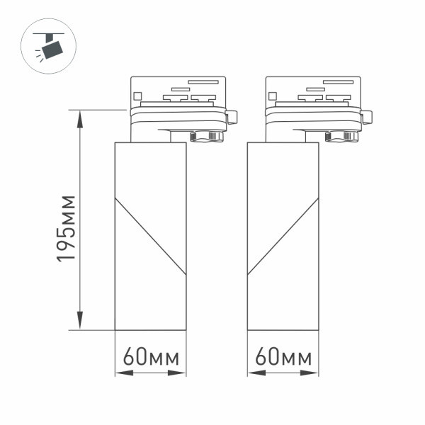 Трековый светодиодный светильник Arlight LGD-Twist-Track-4TR-S60x60-12W Day4000 026760(1) Трековый светодиодный светильник Arlight LGD-Twist-Track-4TR-S60x60-12W Day4000 026760(1)