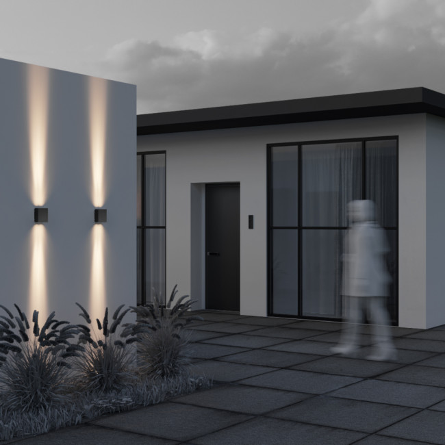 Уличный настенный светильник Maytoni Shell O570WL-L20B3K