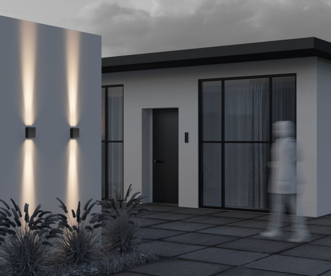 Уличный настенный светильник Maytoni Shell O570WL-L20B3K