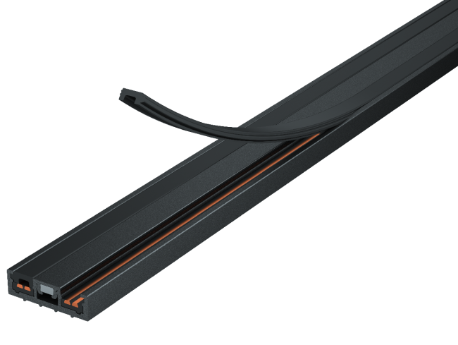 Ультратонкий накладной магнитный шинопровод iLedex Vision 4825-25/7-2000-BK Ультратонкий накладной магнитный шинопровод iLedex Vision 4825-25/7-2000-BK