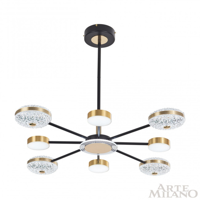 Люстра на штанге Arte Milano 272069/8 BK/GD