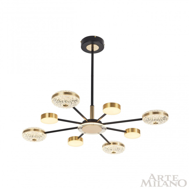 Люстра на штанге Arte Milano 272069/8 BK/GD