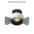 Встраиваемый светильник Maytoni Round DL058-7W2.7K-TRS-B Встраиваемый светильник Maytoni Round DL058-7W2.7K-TRS-B
