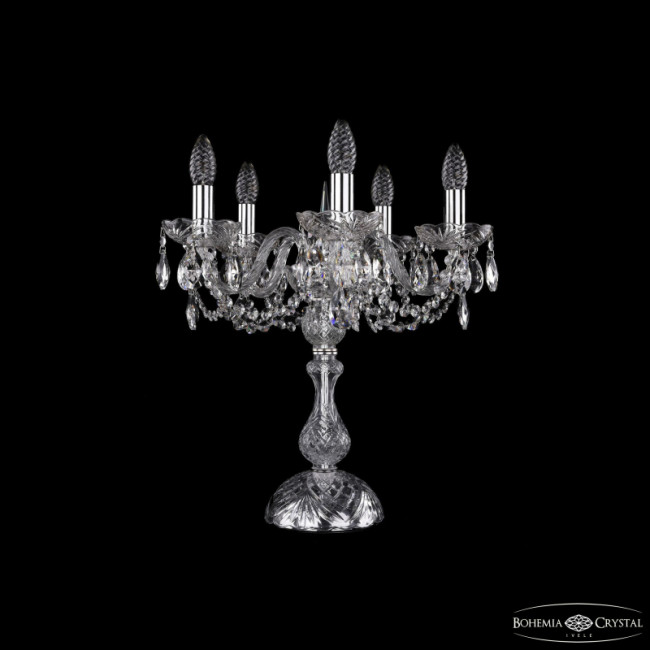 Настольная лампа Bohemia Ivele Crystal 1402L/5/141-47 Ni Настольная лампа Bohemia Ivele Crystal 1402L/5/141-47 Ni