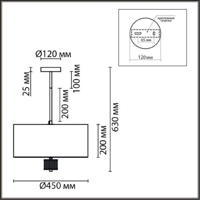 Люстра на штанге Lumion Damona 8109/5C Люстра на штанге Lumion Damona 8109/5C