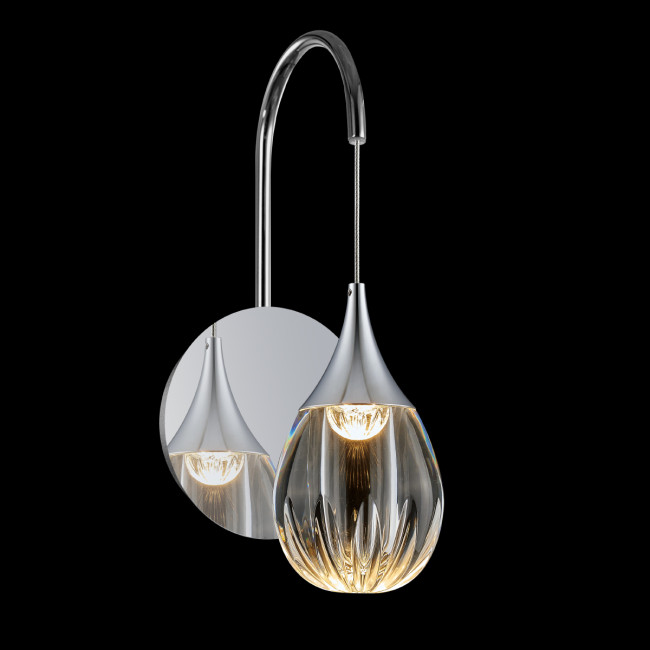 Настенный светильник MB24001004-1A chrome/clear Настенный светильник MB24001004-1A chrome/clear