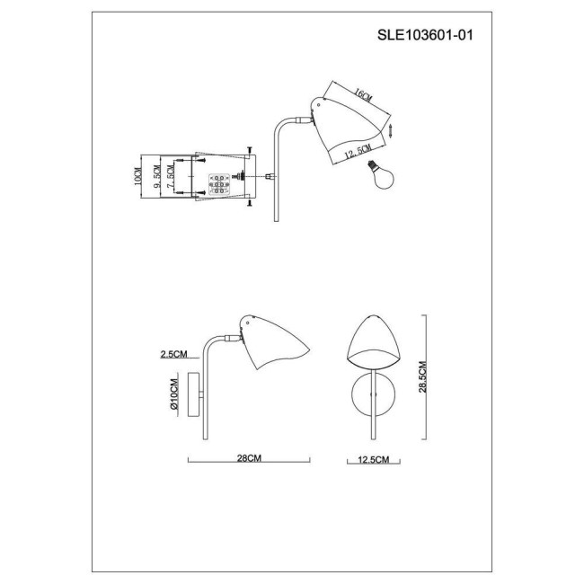 Бра Evoluce Satta SLE103601-01 Бра Evoluce Satta SLE103601-01