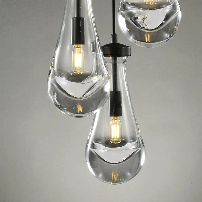 Подвесной светильник DeLight Collection Raindrop MT9093-1H black brushed gold Подвесной светильник DeLight Collection Raindrop MT9093-1H black brushed gold