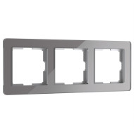 Рамка на 3 поста Werkel Acrylic графит 4690389184895 W0032704 Рамка на 3 поста Werkel Acrylic графит 4690389184895 W0032704