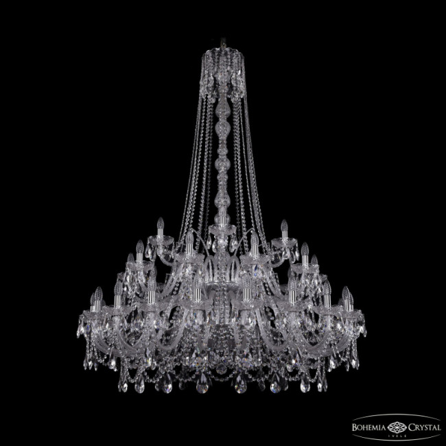 Подвесная люстра Bohemia Ivele Crystal 1411/20+10+5/460/h-175/2d Ni