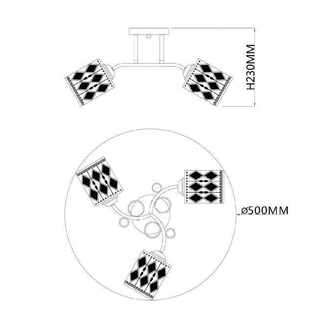 Потолочная люстра Escada Aronia 1106/3PL