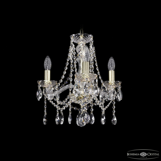 Подвесная люстра Bohemia Ivele Crystal 1413/3/141 G Подвесная люстра Bohemia Ivele Crystal 1413/3/141 G