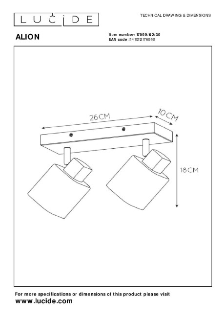 Спот Lucide Alion 17999/02/30 Спот Lucide Alion 17999/02/30