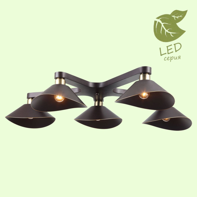 Накладная люстра Lussole Loft Opelika GRLSP-9535 Накладная люстра Lussole Loft Opelika GRLSP-9535