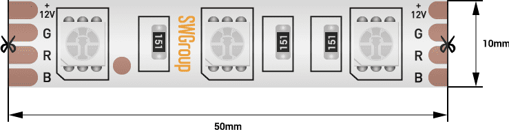 Светодиодная лента SWG SWG560-12-14.4-RGB-68-M 009268 Светодиодная лента SWG SWG560-12-14.4-RGB-68-M 009268