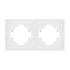 Рамка пластиковая на 2 поста Arlight FRM-TENDO-PL-2-WH 053839 Рамка пластиковая на 2 поста Arlight FRM-TENDO-PL-2-WH 053839