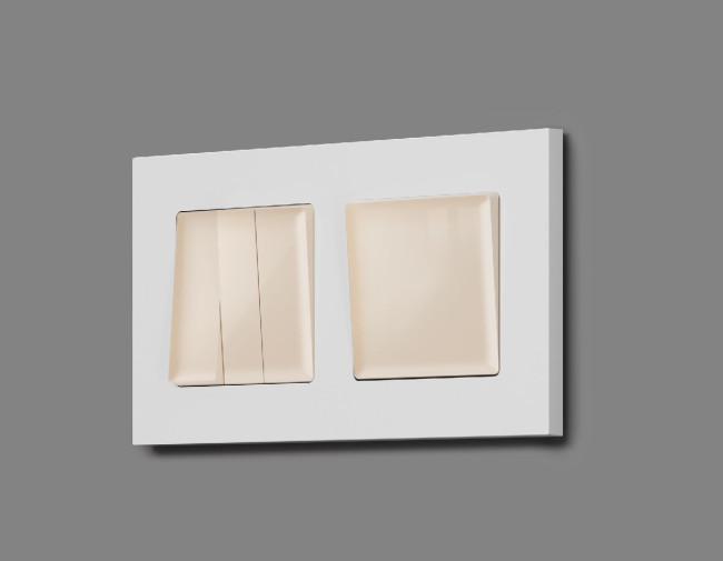 Лицевая панель для выключателя одноклавишного Ambrella Volt Alfa AP3010 Лицевая панель для выключателя одноклавишного Ambrella Volt Alfa AP3010