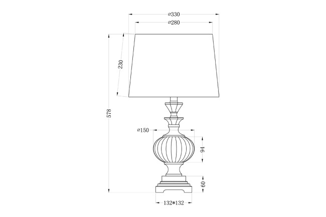 Настольная лампа Garda Decor 22-86946 Настольная лампа Garda Decor 22-86946