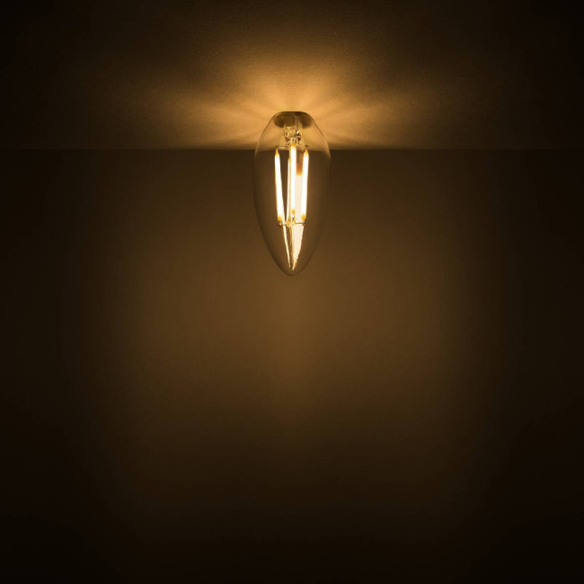 Лампа светодиодная филаментная Gauss E14 4,5W 2700К прозрачная 1031115 Лампа светодиодная филаментная Gauss E14 4,5W 2700К прозрачная 1031115