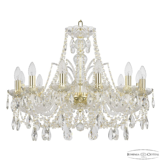 Подвесная люстра Bohemia Ivele Crystal 105/12/240 G Подвесная люстра Bohemia Ivele Crystal 105/12/240 G