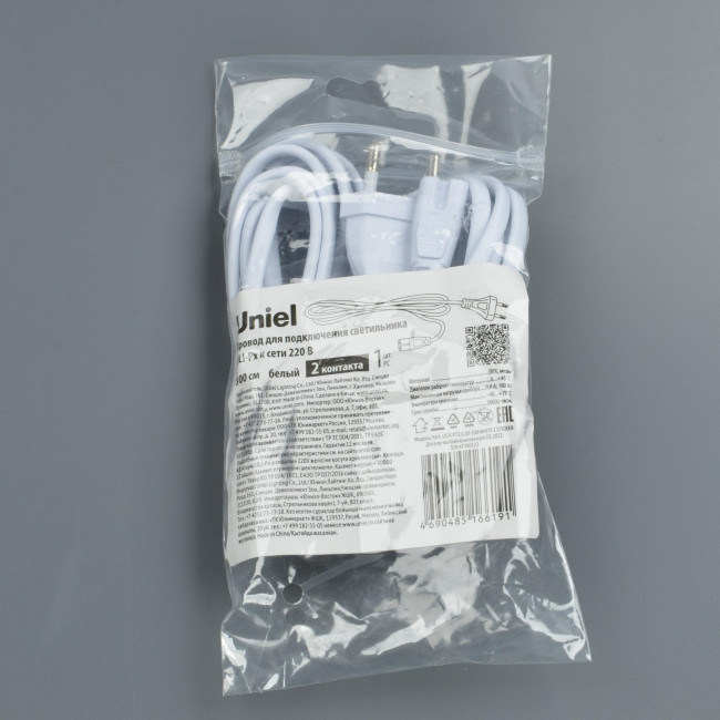 Провод Uniel UCX-PT2/L10-300 WHITE 1 STICKER UL-00009615 Провод Uniel UCX-PT2/L10-300 WHITE 1 STICKER UL-00009615