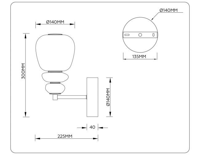 Бра Ambrella Light High Light Ceramo Modern LH53168