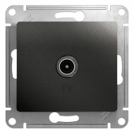 Розетка TV оконечная 1DB Systeme Electric Glossa Антрацит GSL000791