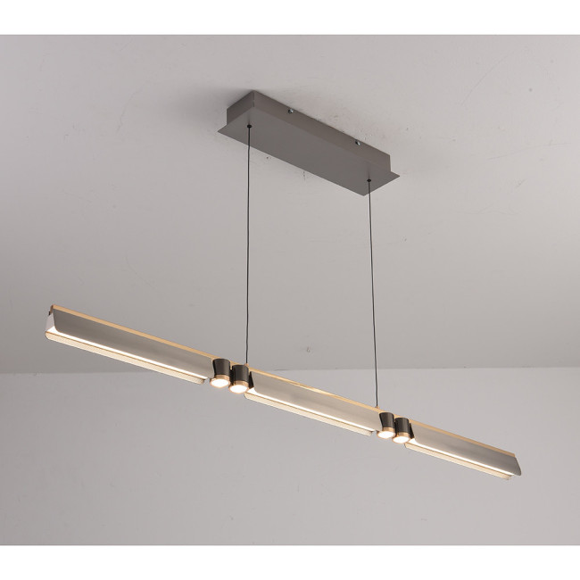 Подвесной светильник iLedex Vision 9309D-1200-2 GR+BK Подвесной светильник iLedex Vision 9309D-1200-2 GR+BK