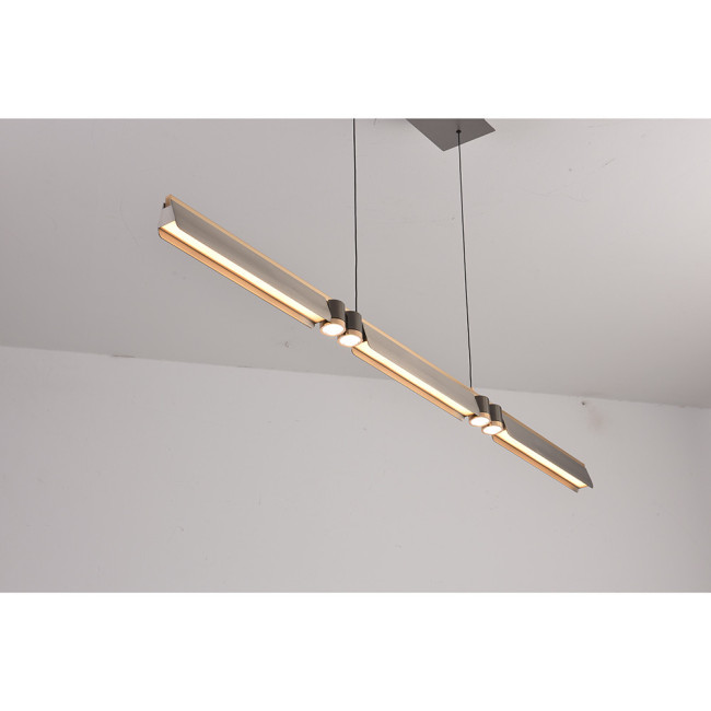 Подвесной светильник iLedex Vision 9309D-1200-2 GR+BK Подвесной светильник iLedex Vision 9309D-1200-2 GR+BK