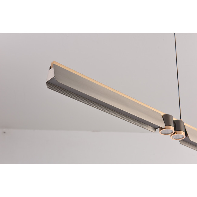 Подвесной светильник iLedex Vision 9309D-1200-2 GR+BK Подвесной светильник iLedex Vision 9309D-1200-2 GR+BK