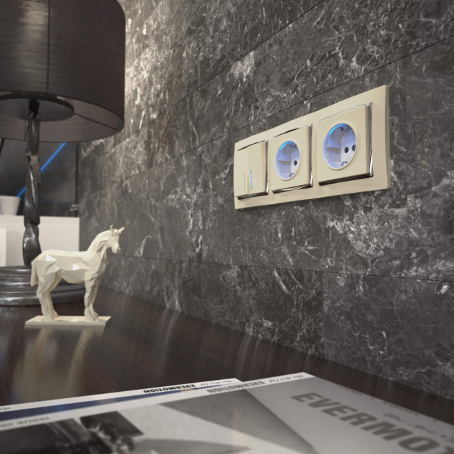 Розетка с заземлением с подветкой Werkel слоновая кость W1171403 4690389171673 Розетка с заземлением с подветкой Werkel слоновая кость W1171403 4690389171673