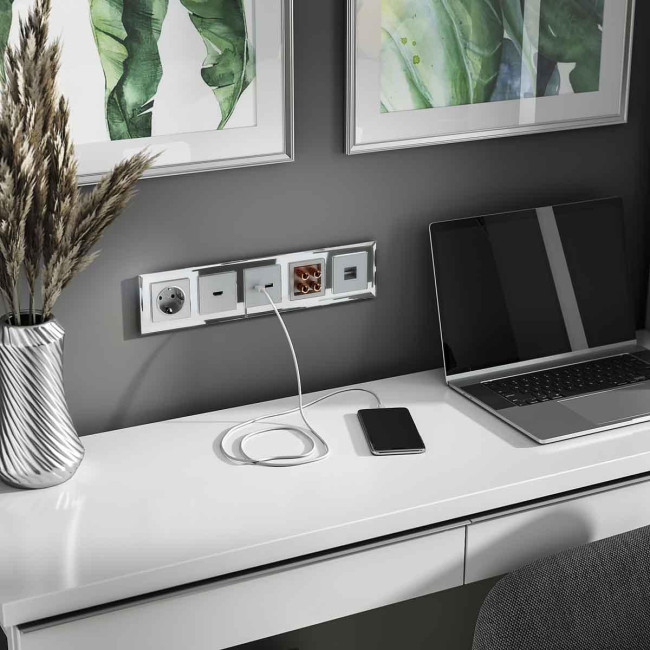 Рамка на 5 постов зеркальная Werkel W0051220 4690389158896 Рамка на 5 постов зеркальная Werkel W0051220 4690389158896